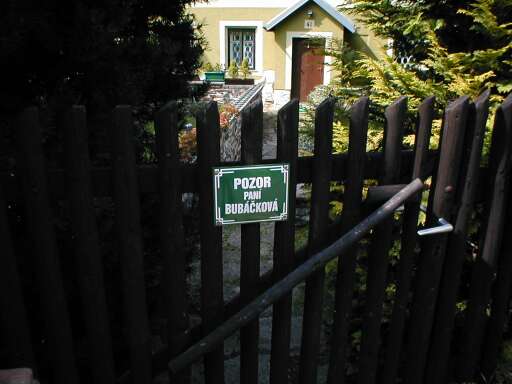 Tabulka na vrátkách Tabulka na vrátkách